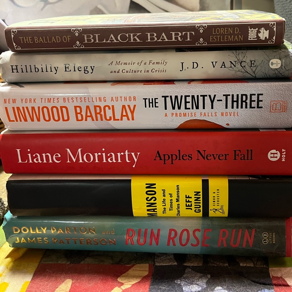 5 lbs books - you pick - mix of genres - some large print - novels, biographies - Picture 2 of 16